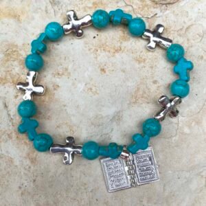 Purple & Blue Prayer Charm